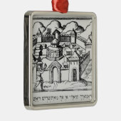 Joshua an den Wänden von Jericho Silbernes Ornament (Rechts)