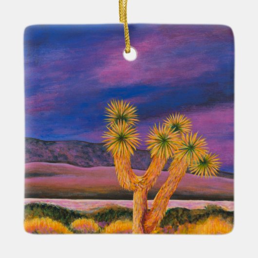 Joshua-Baum-Landschaft Keramikornament (Vorderseite)