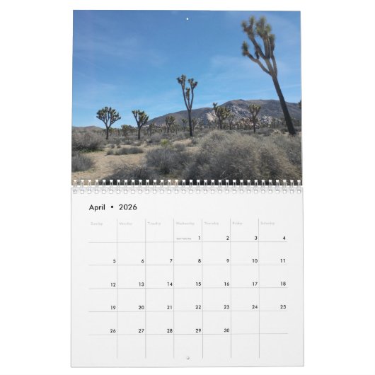 Joshua-Baum-Nationalpark 2020-Kalender Kalender (Apr 2026)