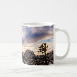 Joshua-Baum-Nationalpark am Sonnenuntergang Kaffeetasse