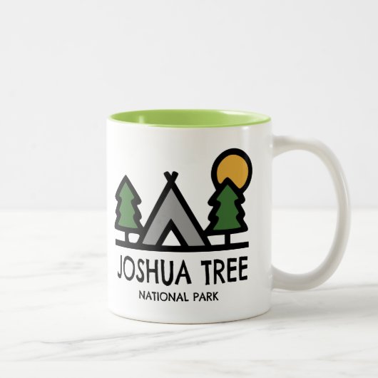 Joshua-Baum-Nationalpark Zweifarbige Tasse (Rechts)