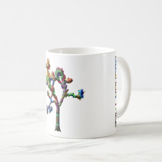 Joshua-Baum-Retro Kaffee-Tasse Kaffeetasse (VorderseiteRechts)