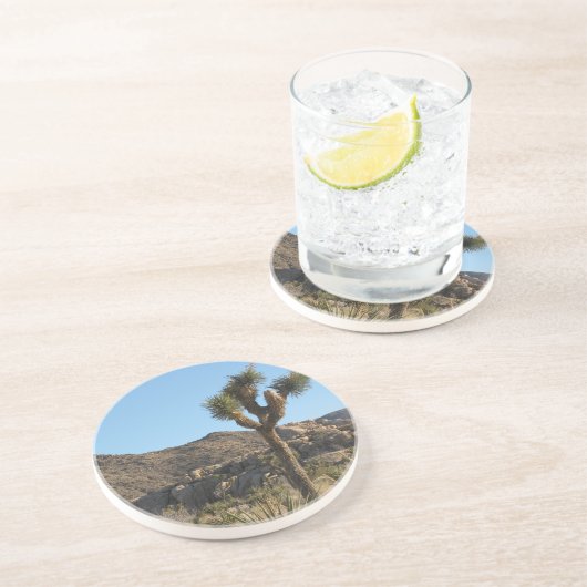 Joshua-Baum Sandstein Untersetzer (Seite)