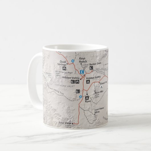 Joshua-Baumkarten-Tasse Kaffeetasse (Vorderseite Links)