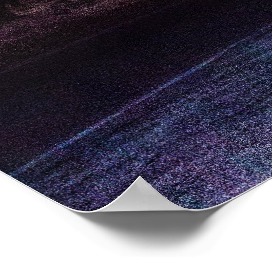 Joshua-Baumnationalpark-Milchstraße Poster (Ecke)