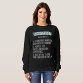 Joshua Dad s Personality Definition Father s Day P Sweatshirt (Vorne ganz)