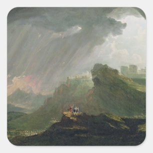 Joshua, der den Sun beherrscht, um nach Spott noch Quadratischer Aufkleber