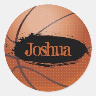 Joshua Grunge Style Basketball Sticker
