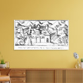 Joshua in den Mauern von Jericho Leinwanddruck (Insitu (Wohnzimmer))