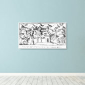 Joshua in den Mauern von Jericho Leinwanddruck (Insitu (Holzboden))