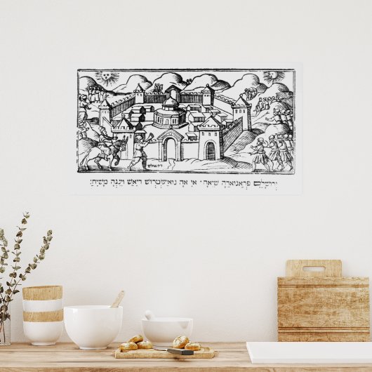 Joshua in den Mauern von Jericho Poster (Küche)