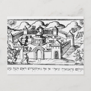 Joshua in den Mauern von Jericho Postkarte