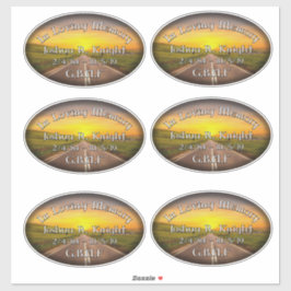 Joshua Knight Memorial Vinyl Stickers Set Aufkleber