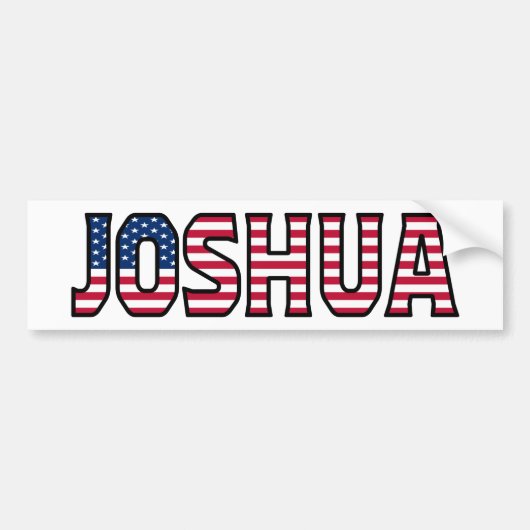 Joshua Name Vorname USA Aufkleber Sticker Auto Autoaufkleber (Vorne)