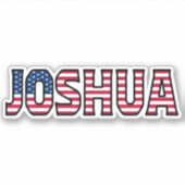 Joshua Name Vorname USA Sticker Stickerset (Vorderseite)