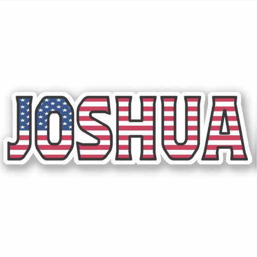 Joshua Name Vorname USA Sticker Stickerset (Vorderseite)