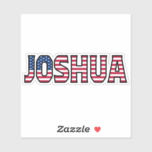 Joshua Name Vorname USA Sticker Stickerset (Blatt)
