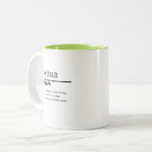 Joshua, Personalisierte Bezeichnung für Junge Zweifarbige Tasse (Vorderseite Links)