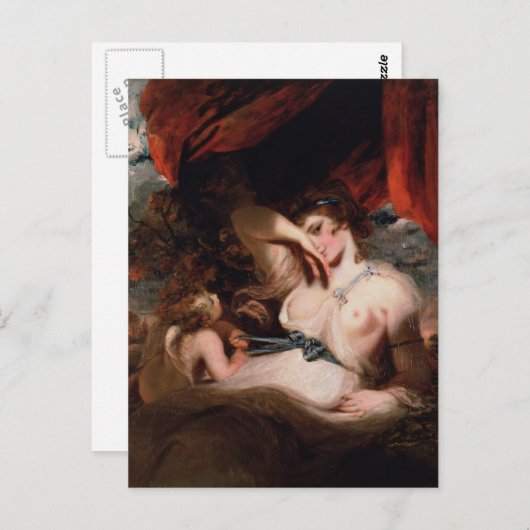 Joshua Reynolds - Cupid Unbefestigungsgräber der V Postkarte (Vorne/Hinten)