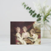 Joshua Reynolds - Die Damen Waldegrave Postkarte (Stehend Vorderseite)