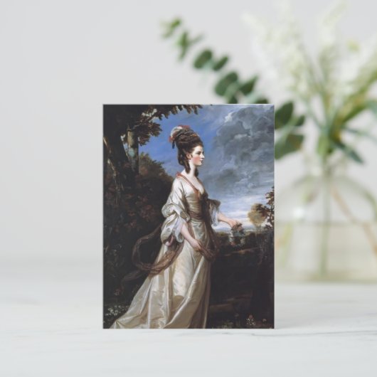 Joshua Reynolds - Jane, Grafschaft von Harrington Postkarte (Stehend Vorderseite)