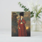 Joshua Reynolds - Lady Worsley Postkarte (Stehend Vorderseite)
