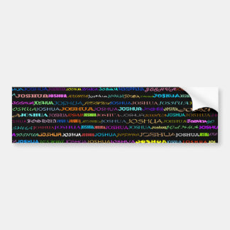 Joshua Text Design I Autoaufkleber