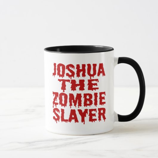 Joshua The Zombie Slayer Tasse (Rechts)