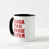 Joshua The Zombie Slayer Tasse (Vorderseite Links)