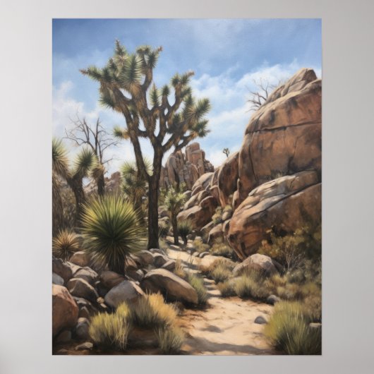 Joshua Tree Art Print Poster (Vorne)