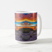 Joshua Tree bei Sonnenuntergang Kaffeetasse (VorderseiteRechts)
