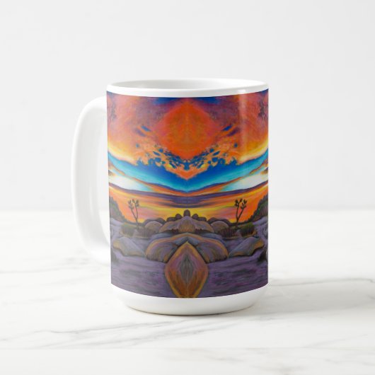 Joshua Tree bei Sonnenuntergang Kaffeetasse (Vorderseite Links)