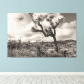 Joshua Tree bw Leinwanddruck (Insitu (Holzboden))