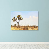 Joshua Tree Cactus Desert Art Print Leinwanddruck (Insitu (Holzboden))