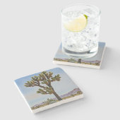 Joshua Tree Cactus Desert Art Untersetzer (Seitenansicht)