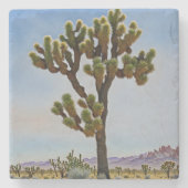 Joshua Tree Cactus Desert Art Untersetzer (Vorderseite)