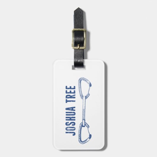Joshua Tree California Climbing Quickdrag Gepäckanhänger (Vorderseite vertikal)