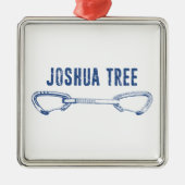 Joshua Tree California Climbing Quickdrag Ornament Aus Metall (Vorne)
