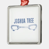 Joshua Tree California Climbing Quickdrag Ornament Aus Metall (Links)