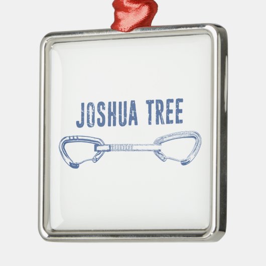 Joshua Tree California Climbing Quickdrag Ornament Aus Metall (Links)
