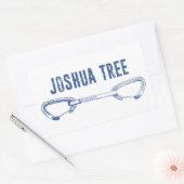 Joshua Tree California Climbing Quickdrag Rechteckiger Aufkleber (Umschlag)