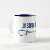 Joshua Tree California Climbing Quickdrag Zweifarbige Tasse (Vorderseite Links)