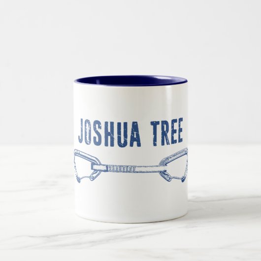 Joshua Tree California Climbing Quickdrag Zweifarbige Tasse (Mittel)