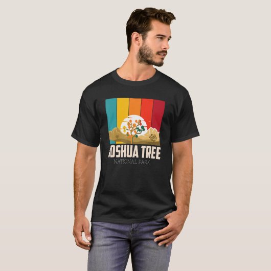 Joshua Tree California Desert National Park Campin T-Shirt (Vorne ganz)