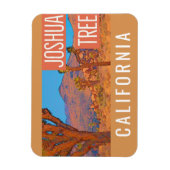 Joshua Tree California Retro Travel Poster Magnet (Vertikal)