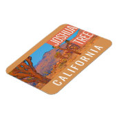 Joshua Tree California Retro Travel Poster Magnet (Linke Seite)