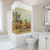 Joshua Tree California Vintage Travel Duschvorhang (Beispiel)