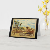 Joshua Tree California Vintage Travel Karte (Gelbe Blume)