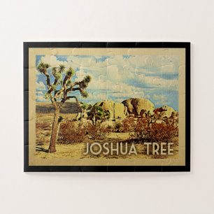 Joshua Tree California Vintage Travel Puzzle