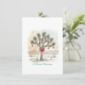 Joshua Tree Christmas Feiertagskarte (Stehend Vorderseite)